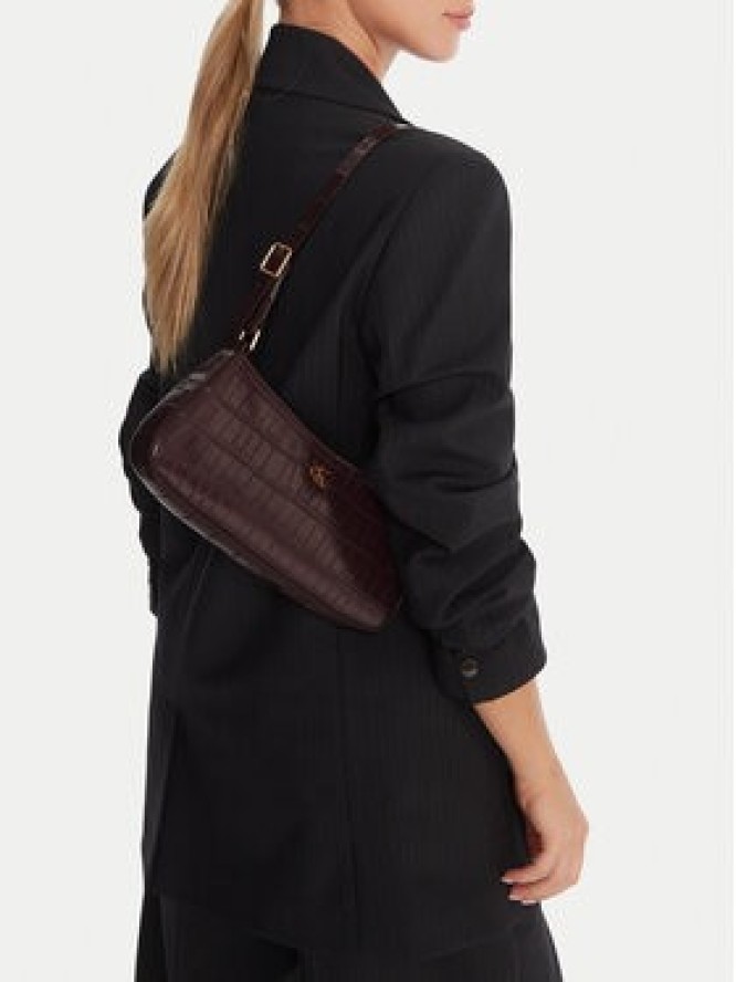 Calvin Klein Torebka Ck Croc Small LV04F3283G Bordowy