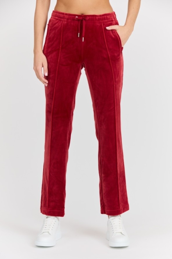 JUICY COUTURE Damskie czerwone spodnie dresowe Tina Track Pant, Rozmiar XS