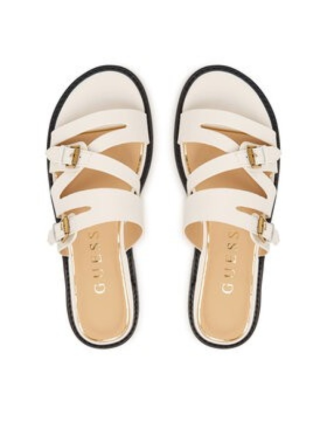 Guess Klapki FLJGRY LEA03 Biały