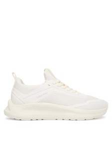 Calvin Klein Sneakersy Light Runner Sock Mesh Lycra HW0HW03023 Kremowy