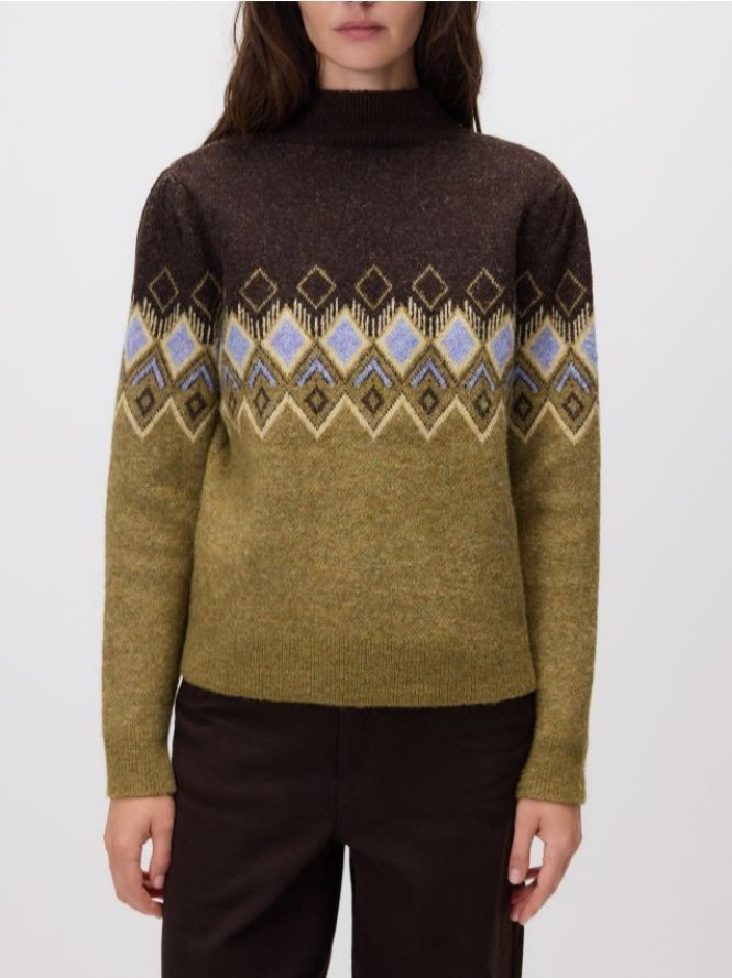 Sweter w romby - wielobarwny