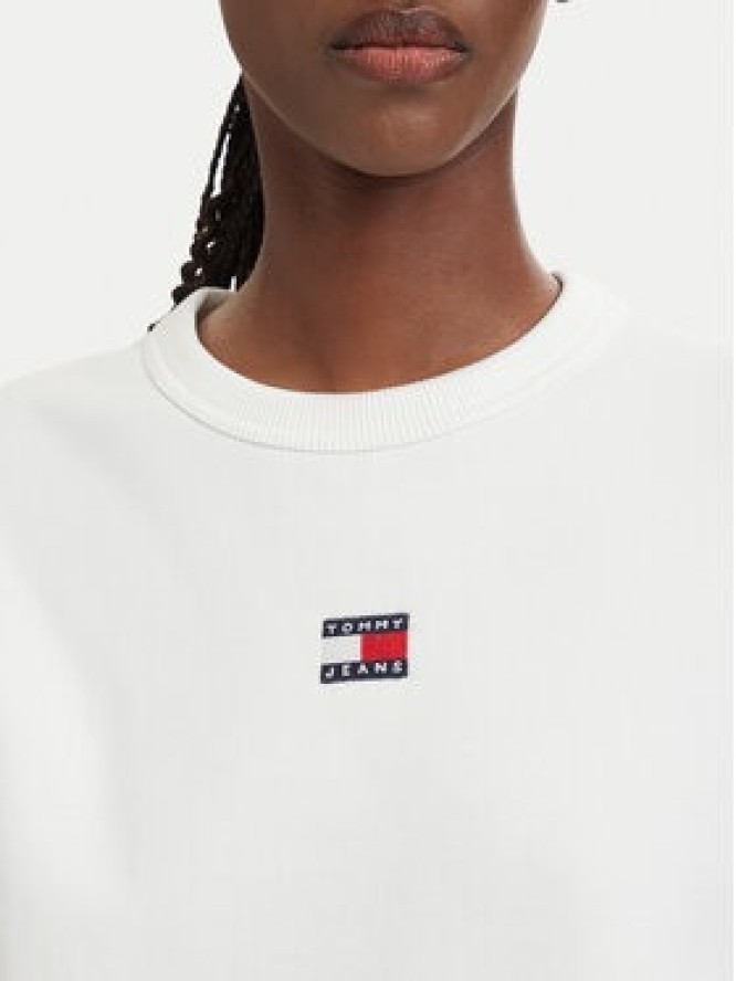 Tommy Jeans Bluza DW0DW17325 Biały Boxy Fit