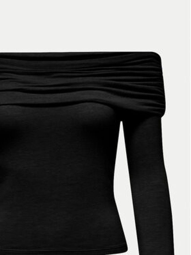 ONLY Bluzka Glamour 15339759 Czarny Slim Fit