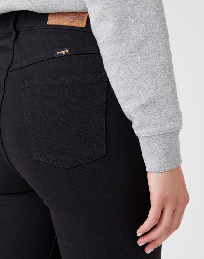 WRANGLER SKINNY DAMSKIE SPODNIE JEANSOWE JEANSY BLACK W20KB840N 112141243