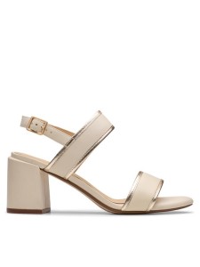 Clarks Sandały Ezoria Sling 26181301 Beżowy