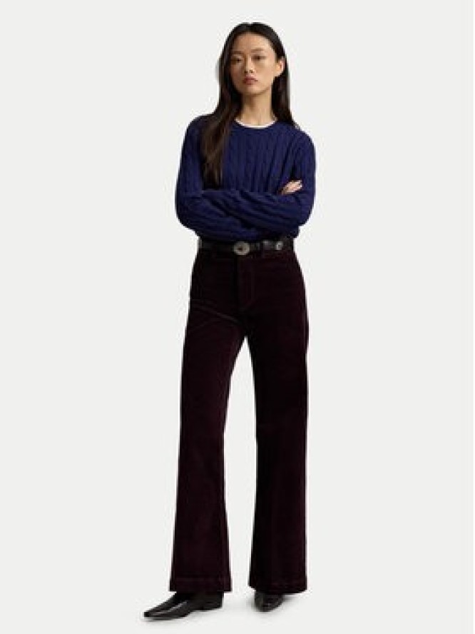 Polo Ralph Lauren Spodnie materiałowe 211B17556008 Bordowy Flare Fit