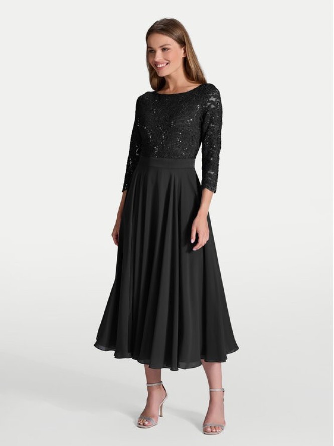 Swing Sukienka koktajlowa 77761710 Czarny Regular Fit