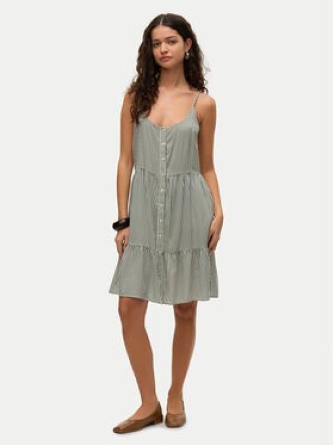 Vero Moda Sukienka letnia Bumpy 10325283 Zielony Loose Fit