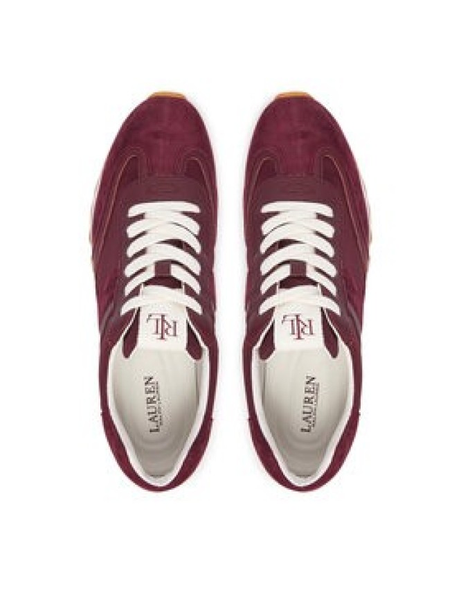 LAUREN RALPH LAUREN Sneakersy Dani 802P04672007 Bordowy
