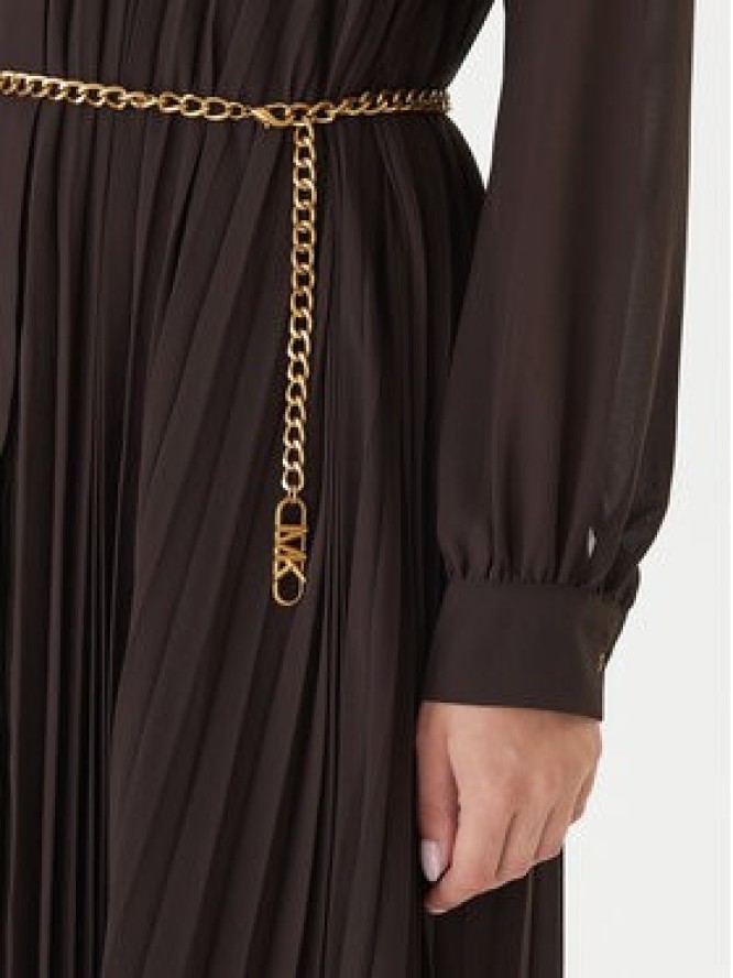 MICHAEL Michael Kors Sukienka koszulowa MF5838A7R3 Brązowy Regular Fit