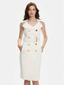 Marciano Guess Sukienka koktajlowa 5YGK37 7311A Biały Regular Fit