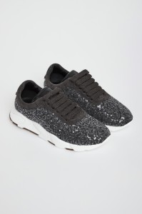 Sneakersy damskie z cekinami PESERICO