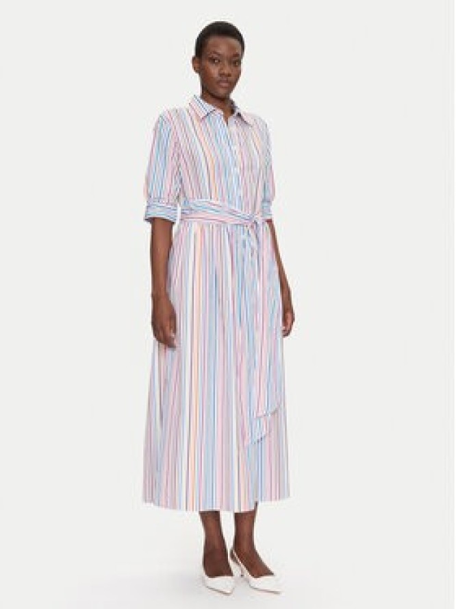 Luisa Spagnoli Sukienka koszulowa Piastrella 542094 Kolorowy Regular Fit