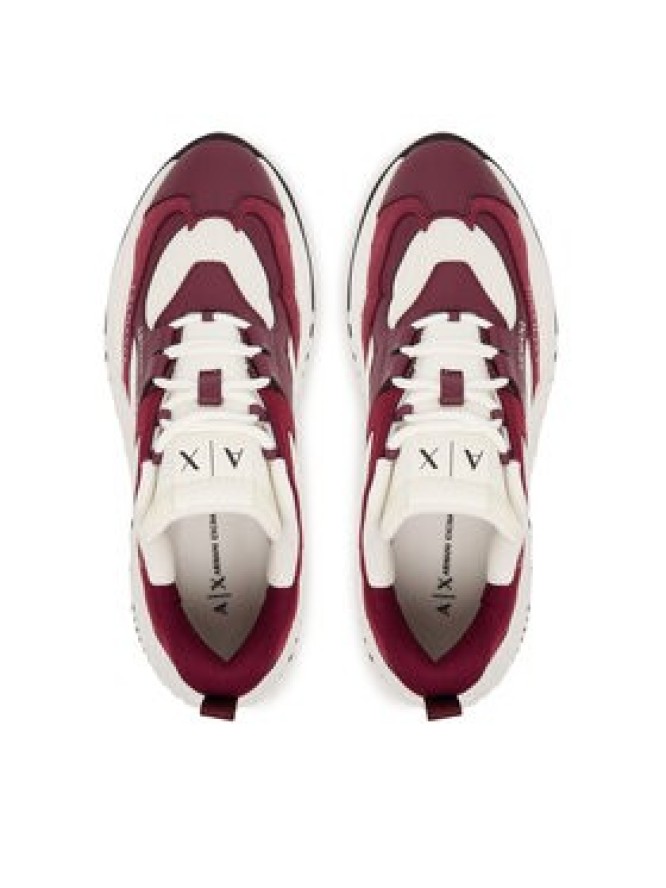 Armani Exchange Sneakersy XDX120 XV708 MZ134 Bordowy