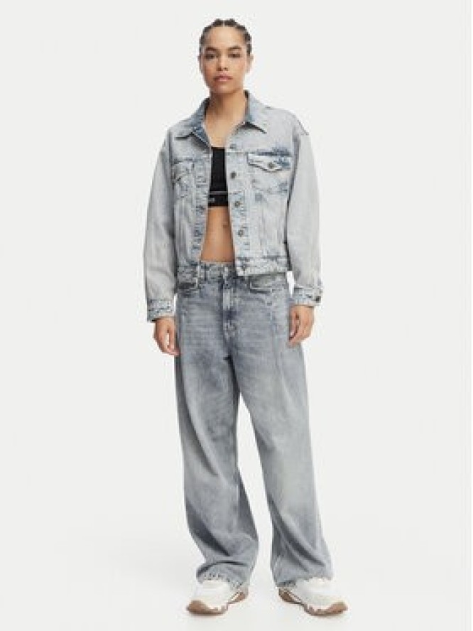 Guess Jeans Kurtka jeansowa W6GN56 D5M57 Niebieski Oversize