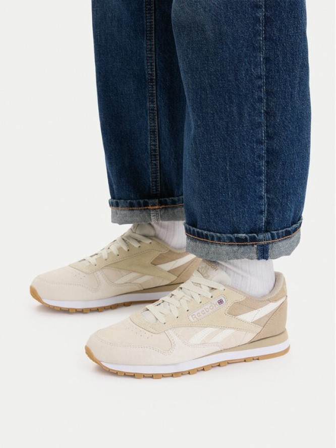 Reebok Sneakersy EO-CLASSIC LEATHER 100260988 Beżowy jasny