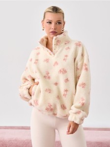Bluza sherpa ze stójką - Inny