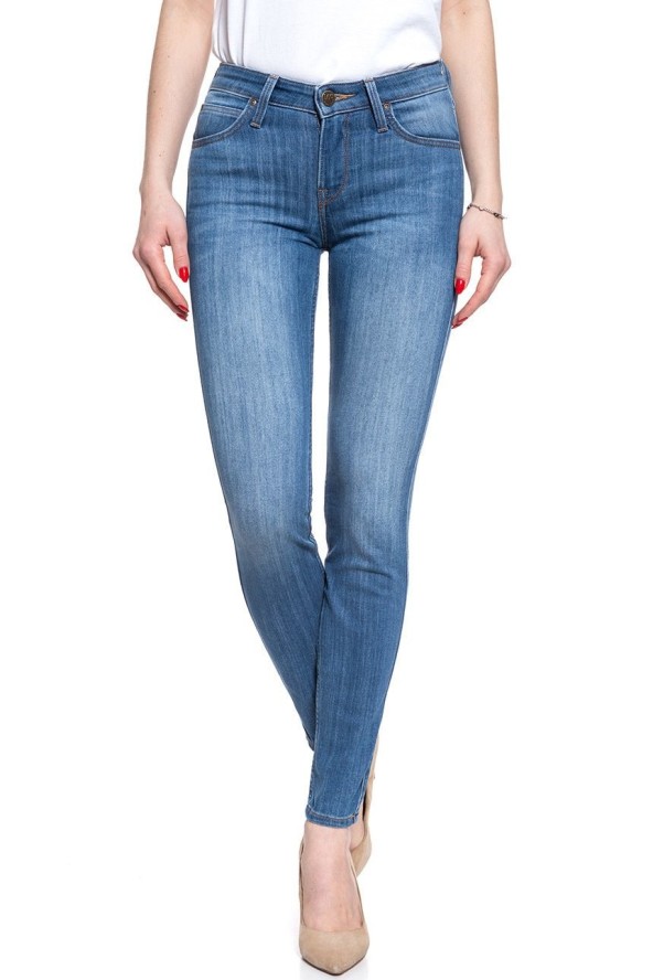 SPODNIE DAMSKIE LEE SCARLETT HIGH BLUE L526PFYO 112111798