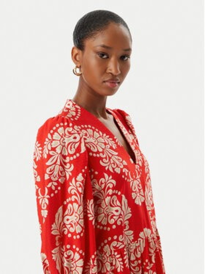 LOLA CASADEMUNT Sukienka letnia LS2616138 Czerwony jasny Regular Fit