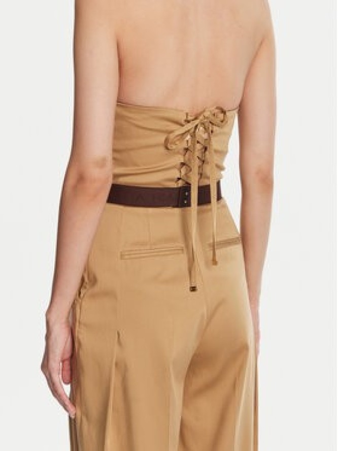 Elisabetta Franchi Kombinezon TU05152E2 032 Beżowy Regular Fit