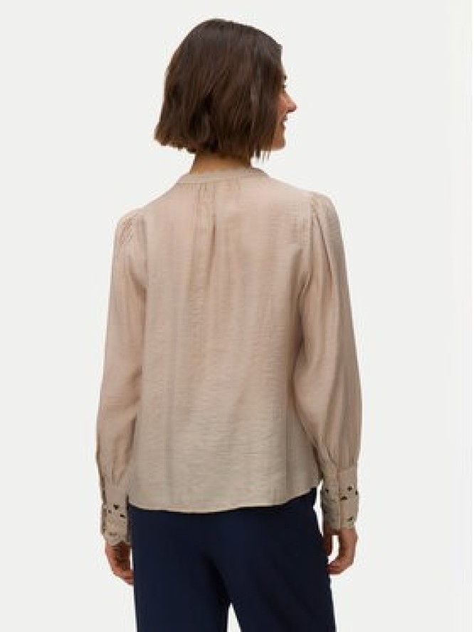 Vero Moda Koszula Irina 10338396 Beżowy Regular Fit