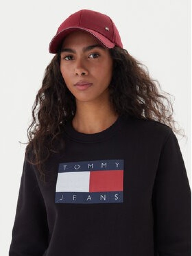 Tommy Jeans Bluza Flag DW0DW22564 Czarny Regular Fit