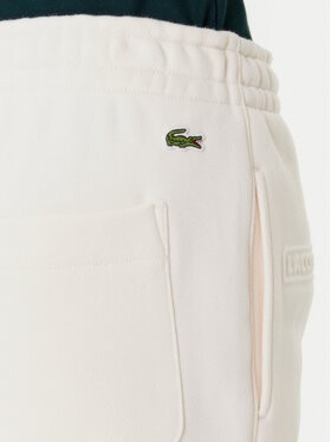 Lacoste Spodnie dresowe XF0353 Beżowy Regular Fit
