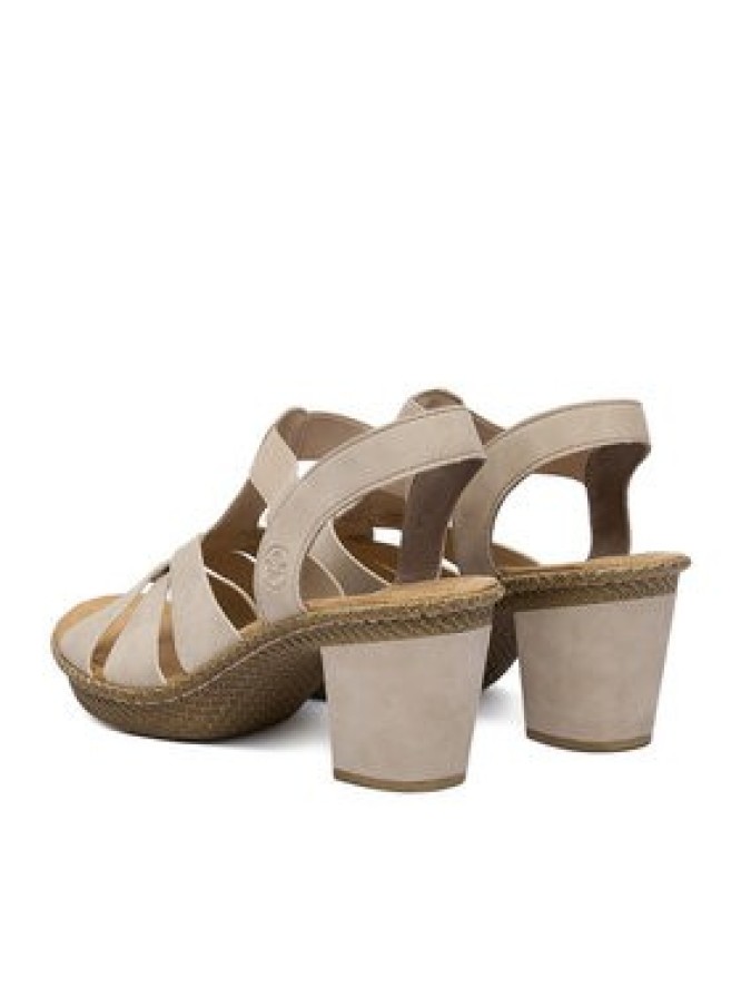 Rieker Sandały CEO-665K3-62 Beżowy