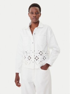 Morgan Kurtka jeansowa 252-VBRAD Biały Regular Fit