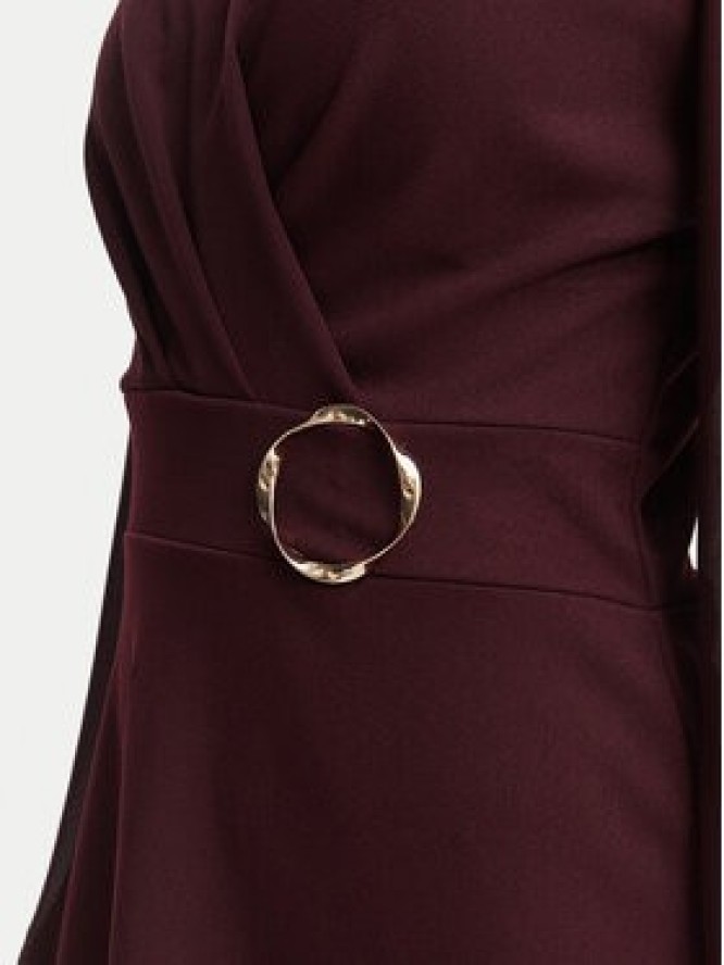 Morgan Sukienka koktajlowa 252-RSONIA Bordowy Slim Fit