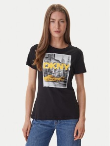 DKNY T-Shirt DJ6T1749 Czarny Regular Fit