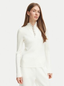 Liu Jo Sport Sweter TF6082 MS63L Kremowy Regular Fit