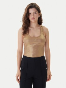 KARL LAGERFELD Top B1W17087 Złoty Slim Fit
