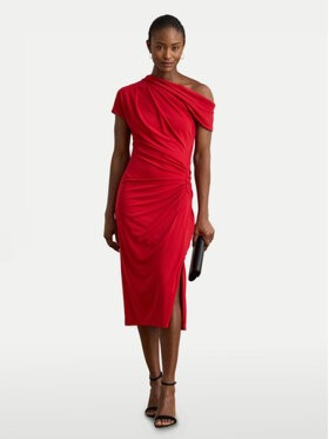 LAUREN RALPH LAUREN Sukienka koktajlowa 200980223001 Czerwony Slim Fit