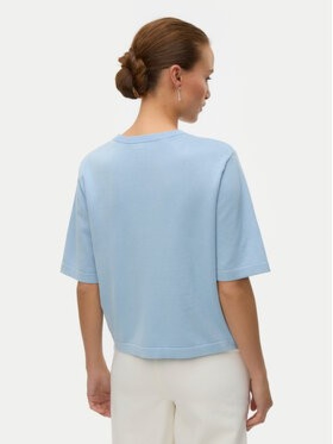 Vero Moda Sweter Silje 10320460 Błękitny Oversize
