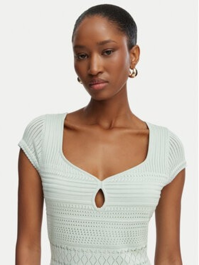 Guess Sukienka dzianinowa W6GK21 Z0603 Zielony jasny Regular Fit