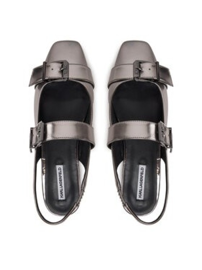 KARL LAGERFELD Sandały Konnie KL40186A Srebrny