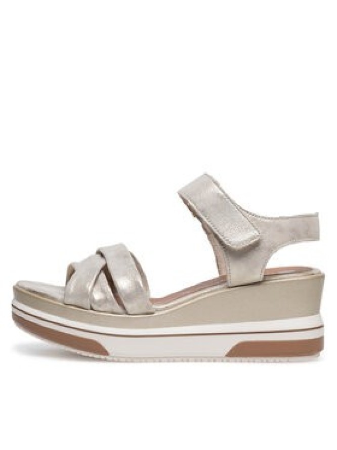 Remonte Sandały D1P51-90 Złoty