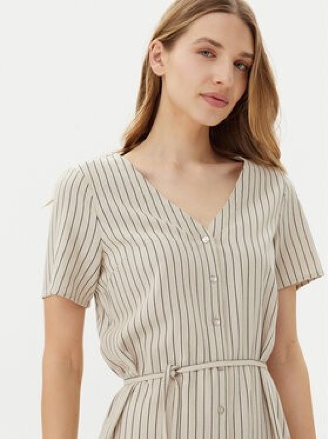 Vero Moda Sukienka letnia Mymilo 10322976 Beżowy Loose Fit