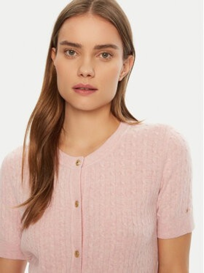Tommy Hilfiger Kardigan WW0WW43958 Różowy Regular Fit