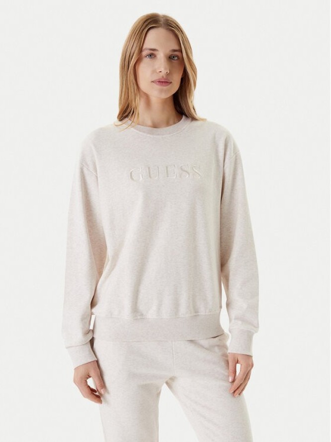 Guess Bluza O5RQ03 KCO31 Beżowy Regular Fit