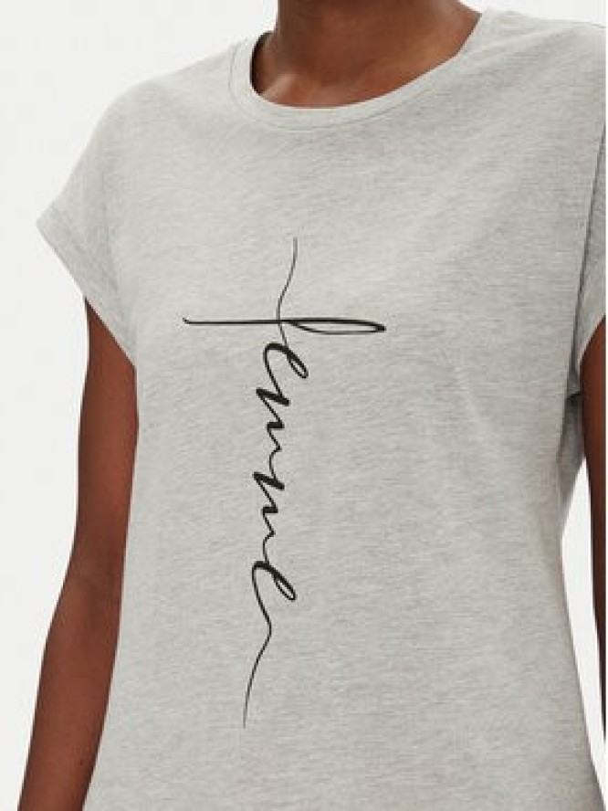 Fransa T-Shirt 20615462 Szary Regular Fit