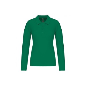 Damska koszulka polo pique z długim rękawem Kariban