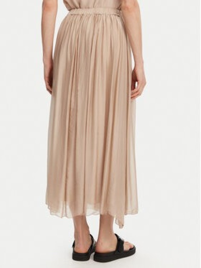 ViCOLO Spódnica midi TD0022 Beżowy Regular Fit