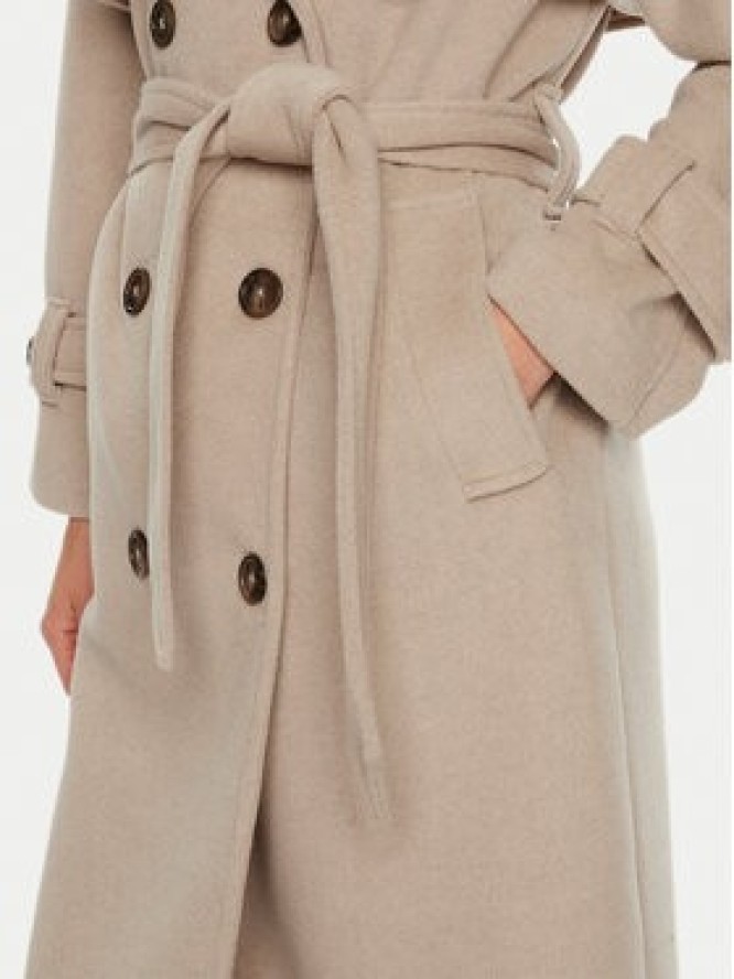 ACCESS FASHION Płaszcz przejściowy 44-9001-119 Beżowy Relaxed Fit