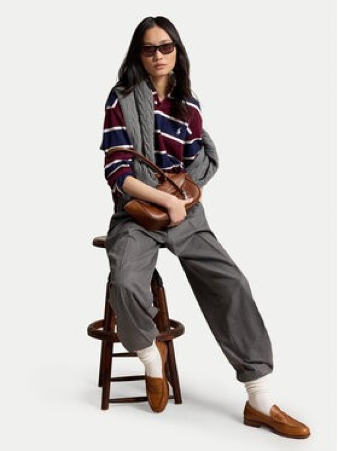 Polo Ralph Lauren Polo 211B17775001 Bordowy Oversize