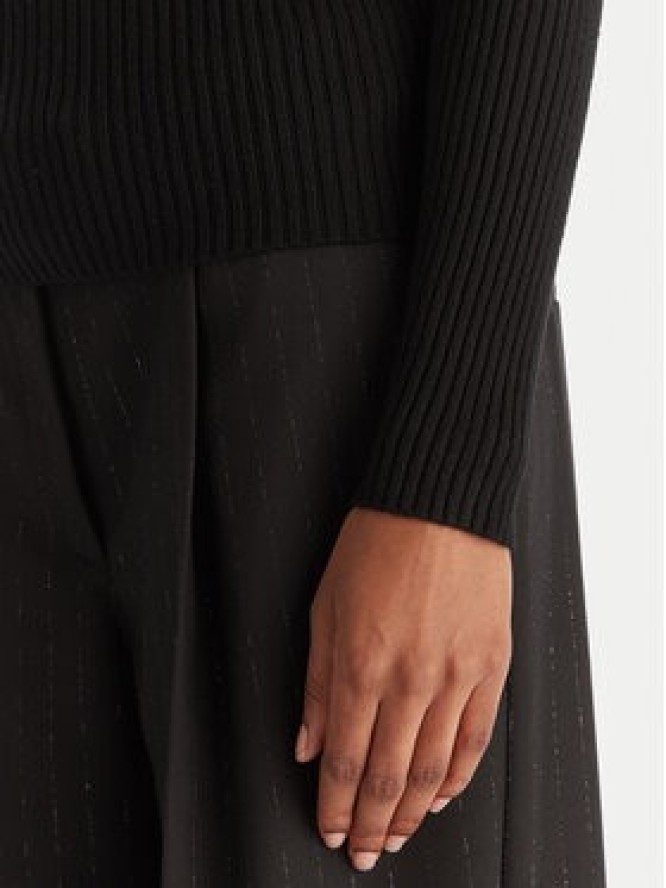 ACCESS FASHION Sweter 54-8048 Czarny Slim Fit