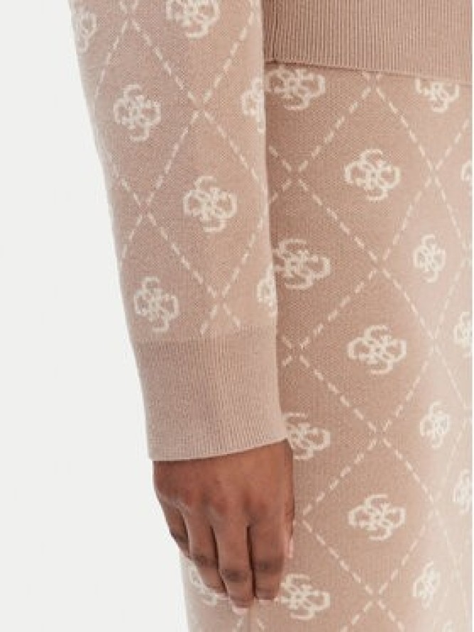 Guess Kardigan W4BR0D Z3JD2 Beżowy Regular Fit