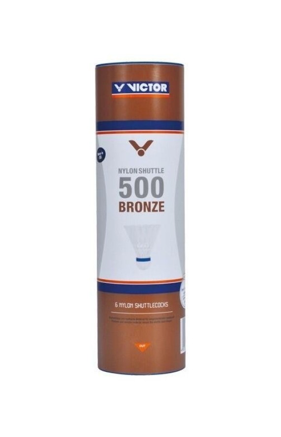 Lotki nylonowe do badmintona Victor 500 - białe