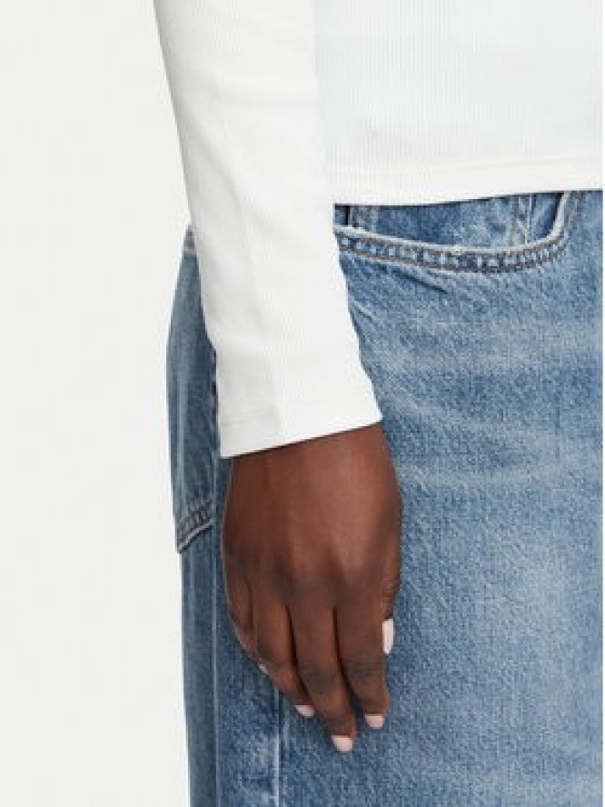 Calvin Klein Jeans Bluzka LV047D218G Biały Slim Fit